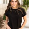 Alexis Black Top
