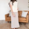 Amiah Cream Knit Sweater Vest