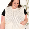Amiah Cream Knit Sweater Vest