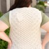 Amiah Cream Knit Sweater Vest