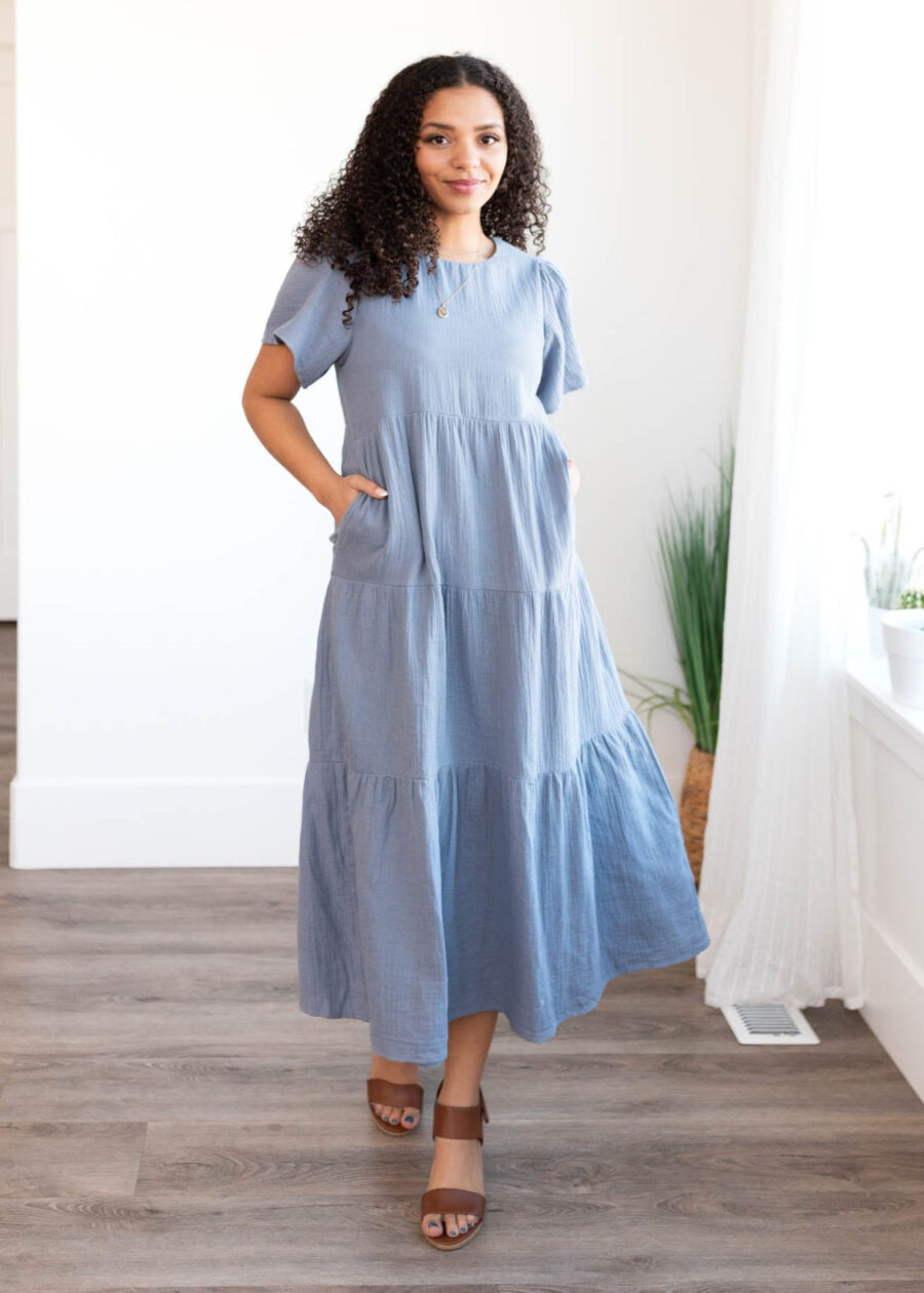 AnaliciaBlueGauzeTieredDress_DSC5332.jpg Analicia Blue Gauze Tiered Dress