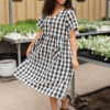 ArelieBlackGinghamButtonDress_DSC7331.jpg Arelie Black Gingham Button Dress