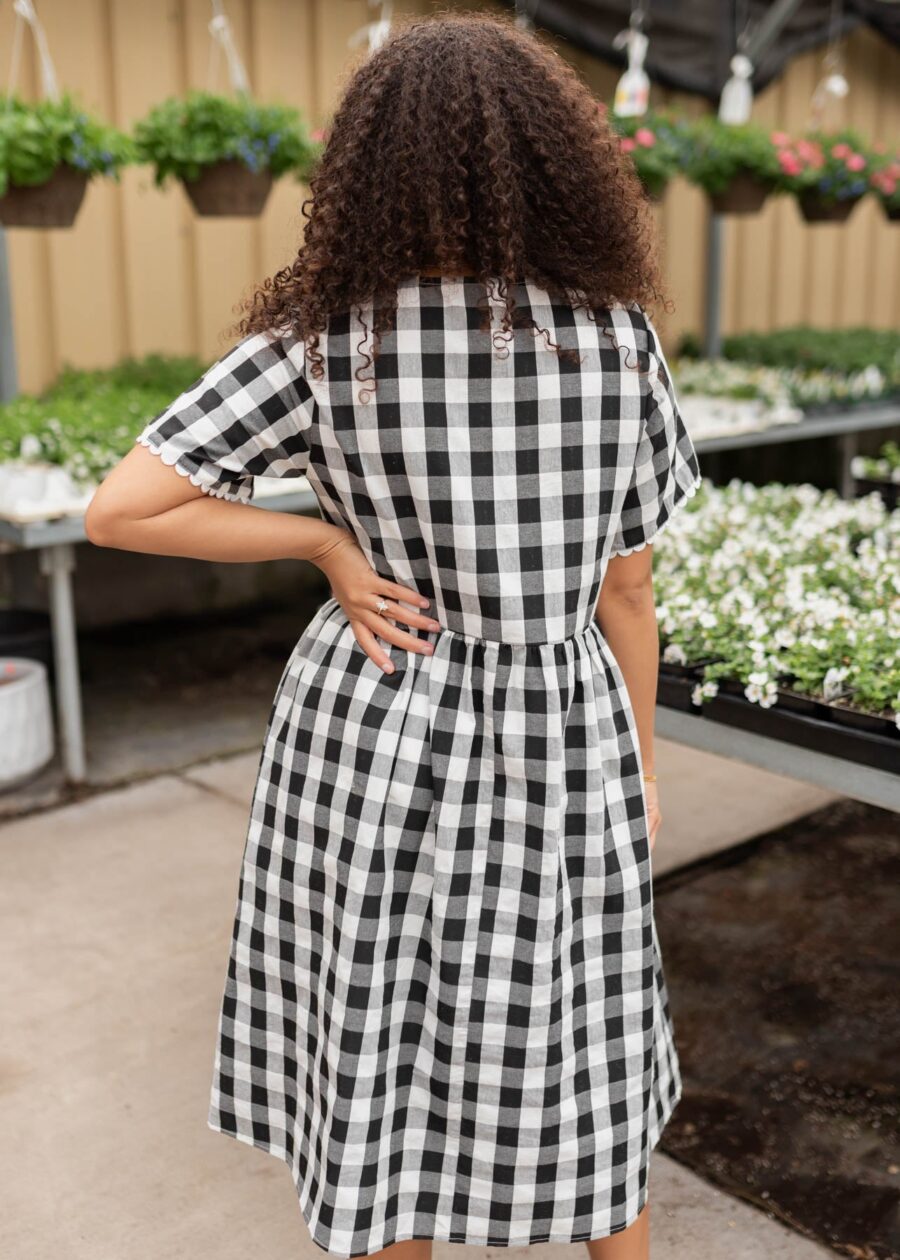 ArelieBlackGinghamButtonDress_DSC7346.jpg Arelie Black Gingham Button Dress