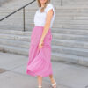 AstraWhiteTeeShirtLarissaDarkPinkGinghamSkirt_DSC4050.jpg Astra White Tee