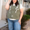 AzaleaOliveFloralSweaterVest_DSC0749.jpg Azalea Olive Floral Sweater Vest