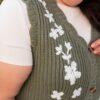 AzaleaOliveFloralSweaterVest_DSC0759.jpg Azalea Olive Floral Sweater Vest