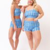 Blue Gingham Boy Short
