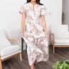 BreaBeigeTieredPatternDress.jpg Brea Beige Tiered Pattern Dress