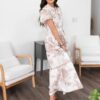 BreaBeigeTieredPatternDress1.jpg Brea Beige Tiered Pattern Dress