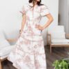 BreaBeigeTieredPatternDress2.jpg Brea Beige Tiered Pattern Dress