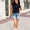 BreaNavyCapSleeveTop_DSC1455.jpg Brea Navy Cap Sleeve Top