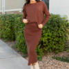 BrennaWalnutSweaterBrennaWalnutSkirt6.png Brenna Walnut Sweater