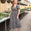 Bridget Black Gingham Dress