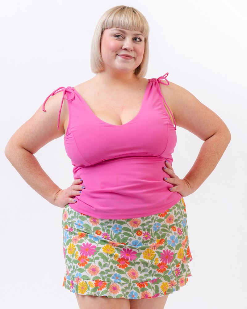 CaramelaVBreezySkirt2X2_fb2f9627-016d-4294-8788-1e6ecab5522f.jpg Breezy Floral Ultra High-Waist Skirt w/ Bottoms