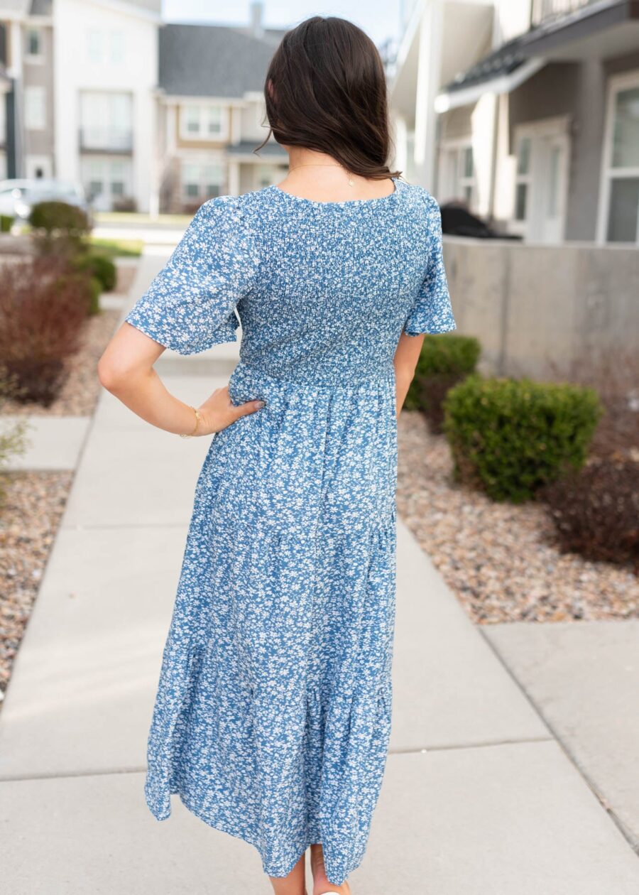 MilaBlueSmockedFloralDress_DSC7858.jpg Mila Blue Smocked Floral Dress