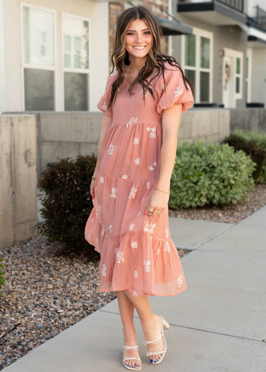RosieTerracottaEmbroideredDress_DSC2931.jpg Rosie Terracotta Embroidered Dress