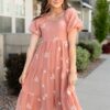 RosieTerracottaEmbroideredDress_DSC2946.jpg Rosie Terracotta Embroidered Dress