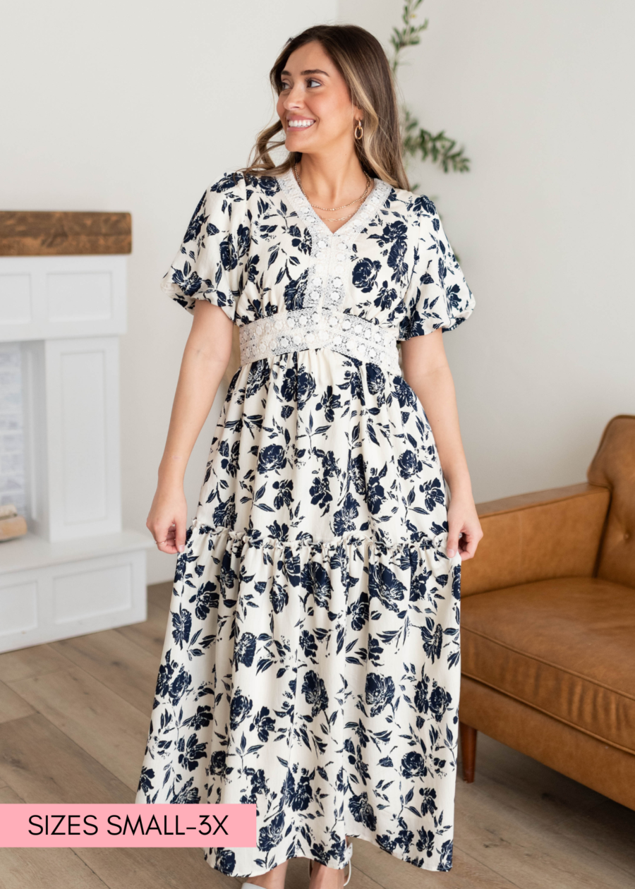 SkylerNavyFloralDress.png Skyler Navy Floral Dress