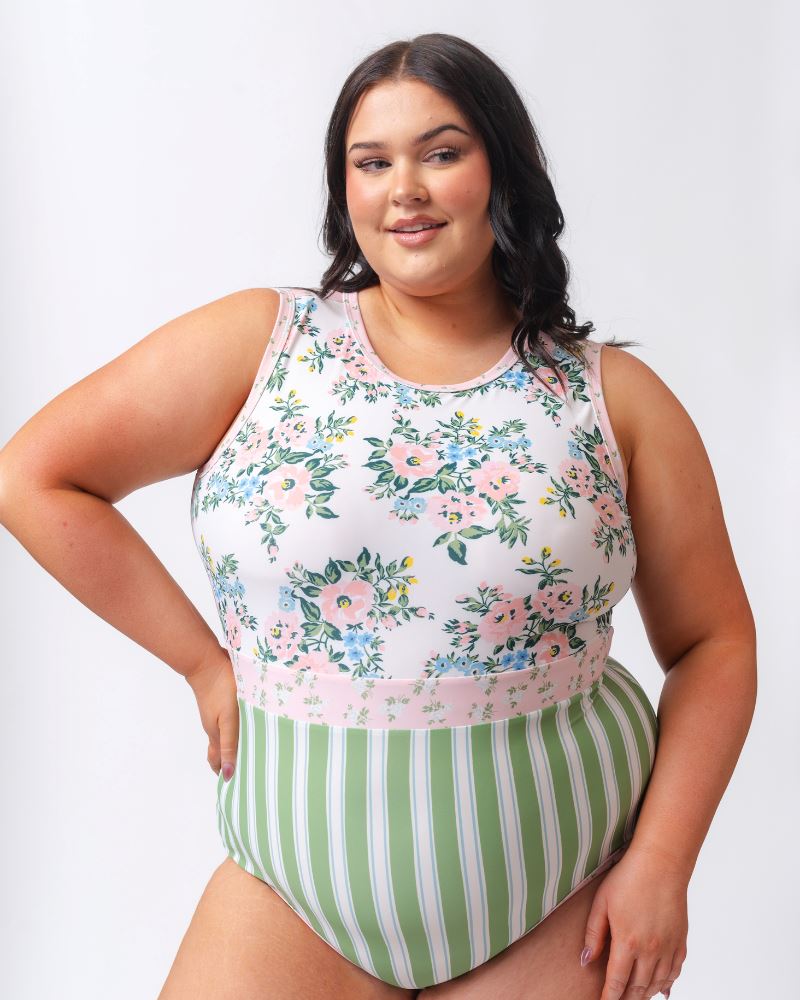 SomersetHigh-Neck1P2X3.jpg Somerset Floral High-Neck One-Piece