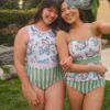 SomersetHigh-Neck1P_SomersetPeplumLifestyle2.jpg Somerset Floral High-Neck One-Piece