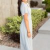 Sonya Dusty Blue Wrap Dress