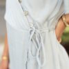 Sonya Dusty Blue Wrap Dress