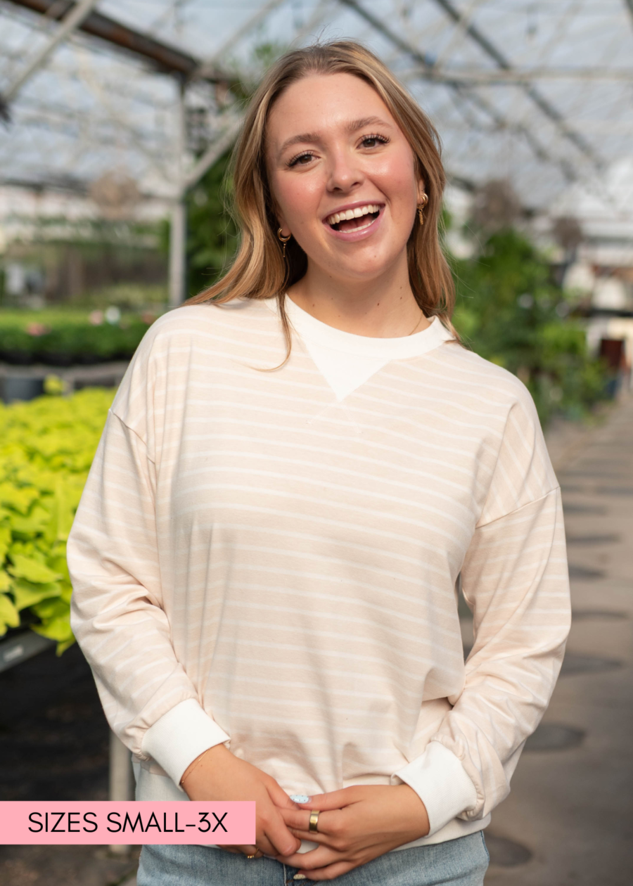 TessaBeigeStripedPullover.png Tessa Beige Striped Pullover