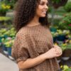 Tia Chocolate Polka Dot Top