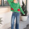 VeronicaGreenChristmasBowCardigan_DSC4714.jpg Veronica Green Christmas Bow Cardigan