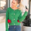 VeronicaGreenChristmasBowCardigan_DSC4718.jpg Veronica Green Christmas Bow Cardigan