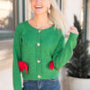 VeronicaGreenChristmasBowCardigan_DSC4720.jpg Veronica Green Christmas Bow Cardigan